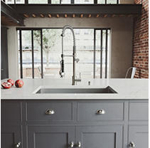 VIGO Undermount Stainless Steel Kitchen Sink, Faucet, Colander, Strainer and Dispenser