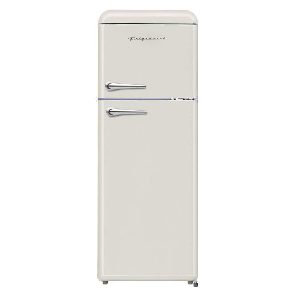 Frigidaire 7.5 cu. ft. Mini Fridge in Cream with Rounded Corners and Top Freezer, Ivory