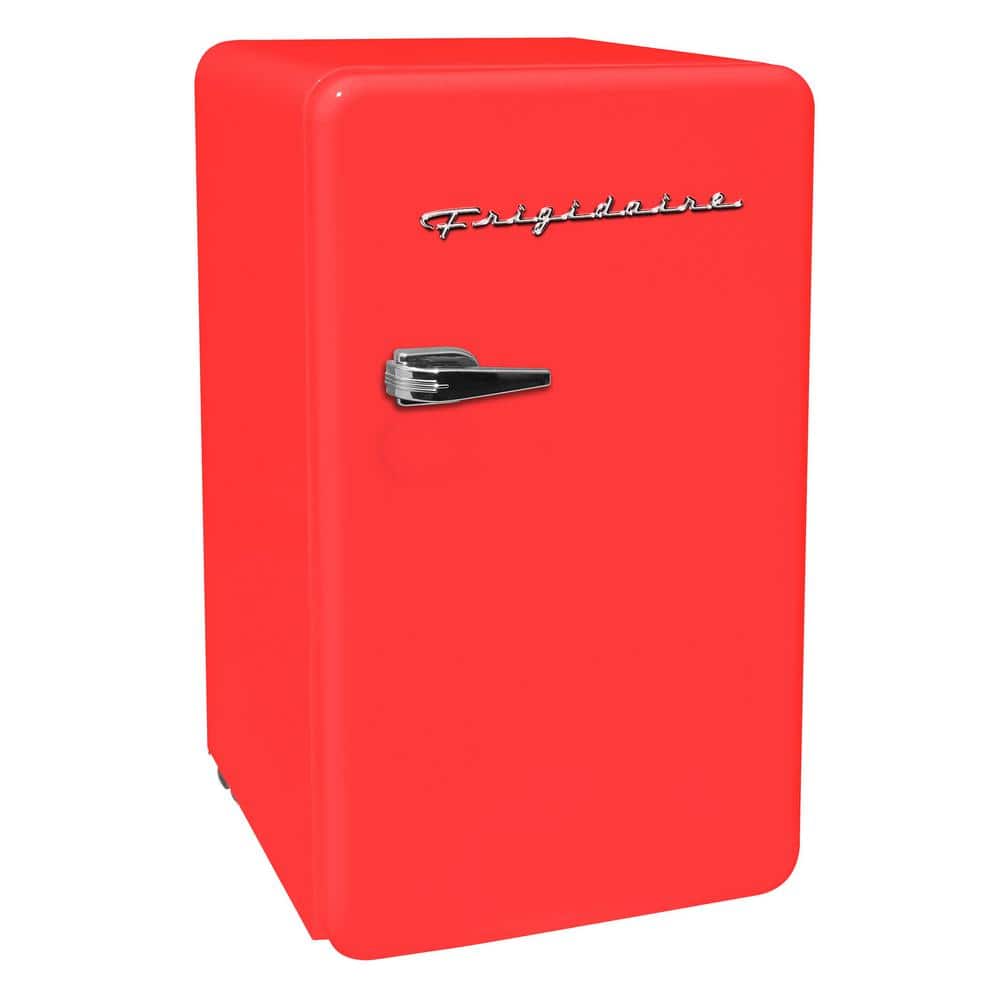 Frigidaire 3.2 cu. ft. Retro Mini Fridge in Red with freezer